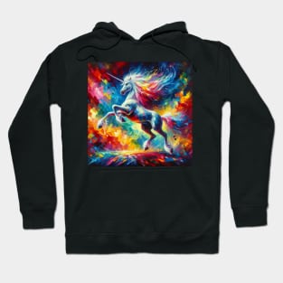 Unicorn Study - Fantasy AI Hoodie